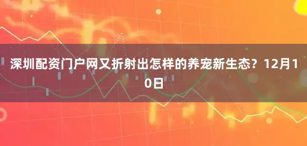 深圳配资门户网又折射出怎样的养宠新生态？12月10日